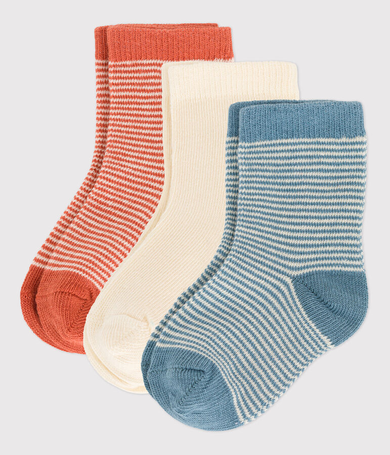 Lot de 3 paires de chaussettes b&eacute;b&eacute; multicouleur