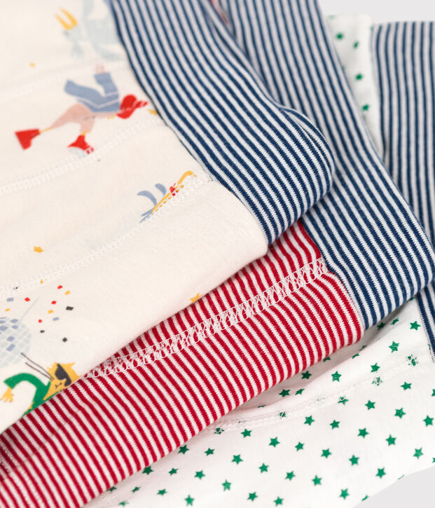 Lot de 3 boxers petit gar&ccedil;on en coton dont un phosphprescent multicouleur