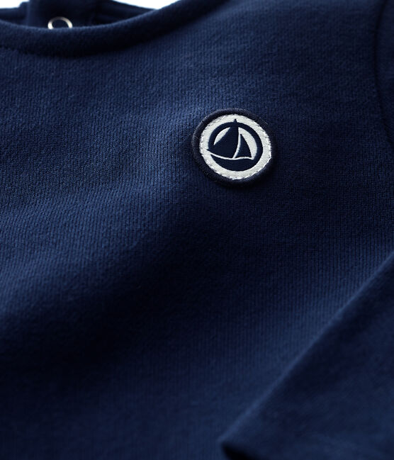 Robe matelassée bimatière bébé bleu SMOKING/blanc MULTICO