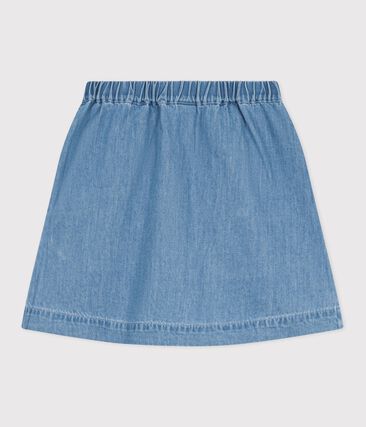 Robe En Jean Souple Fille Petit Bateau - Taille 2 Ans (24 Mois) - Boutonnée Dans Le Dos - Neuve Sans étiquette