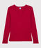 T-shirt col V iconique en coton Femme rouge TERKUIT