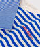 T-shirt bébé en coton à manches longues rayé PERSE/ AVALANCHE