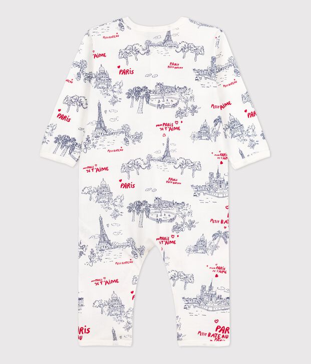 Dors bien sans pieds Paris b&eacute;b&eacute; en coton blanc/multicouleur