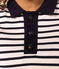 Marinière polo en coton Femme blanc MARSHMALLOW/bleu SMOKING