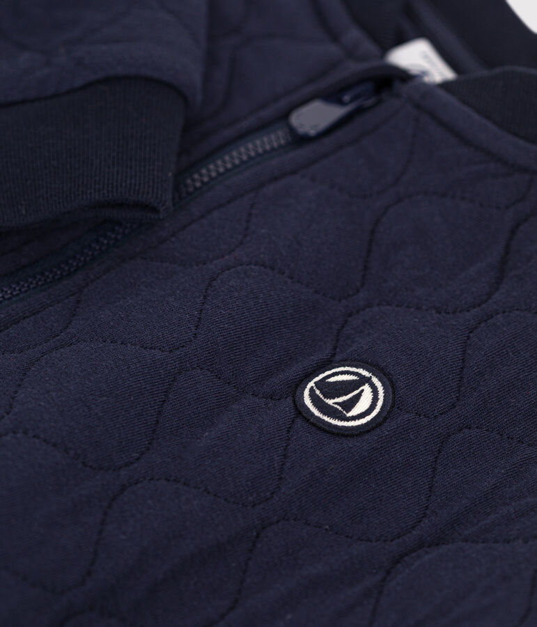 Gilet en tubique enfant gar&ccedil;on bleu