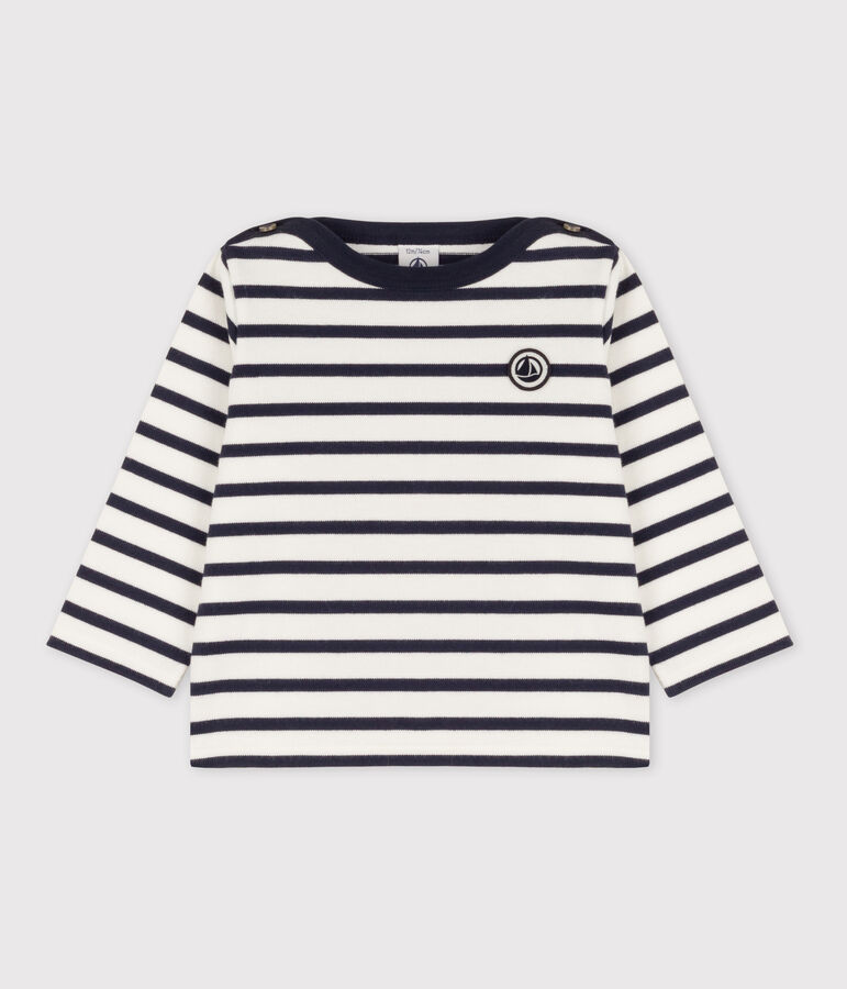 Marini&egrave;re iconique b&eacute;b&eacute; blanc MARSHMALLOW/bleu SMOKING