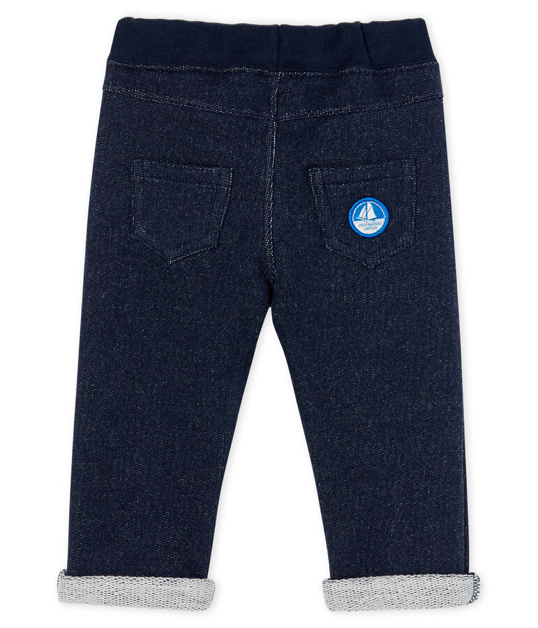 Pantalon b&eacute;b&eacute; gar&ccedil;on en molleton bleu