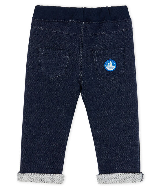 Pantalon bébé garçon en molleton bleu SMOKING CN