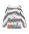 Marinière enfant mixte beige COQUILLE/bleu SMOKING