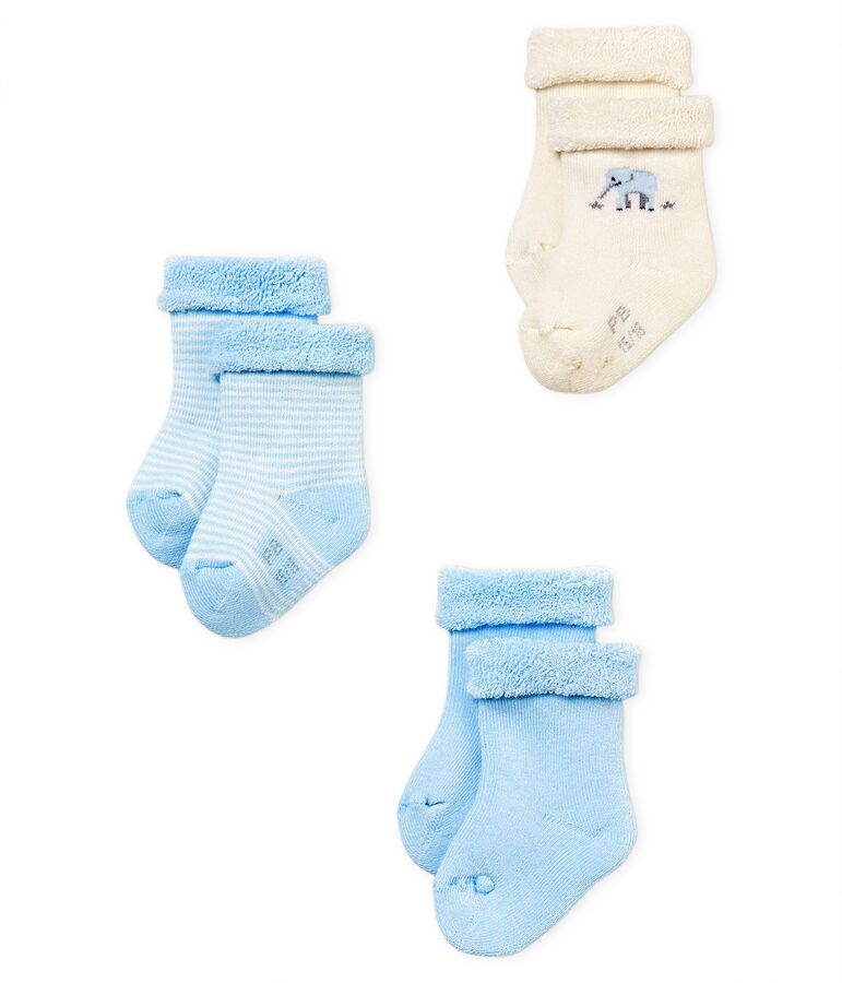 Lot de 3 paires de chaussettes b&eacute;b&eacute; mixte multicouleur