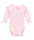 Body naissance fille manches longues imprimé