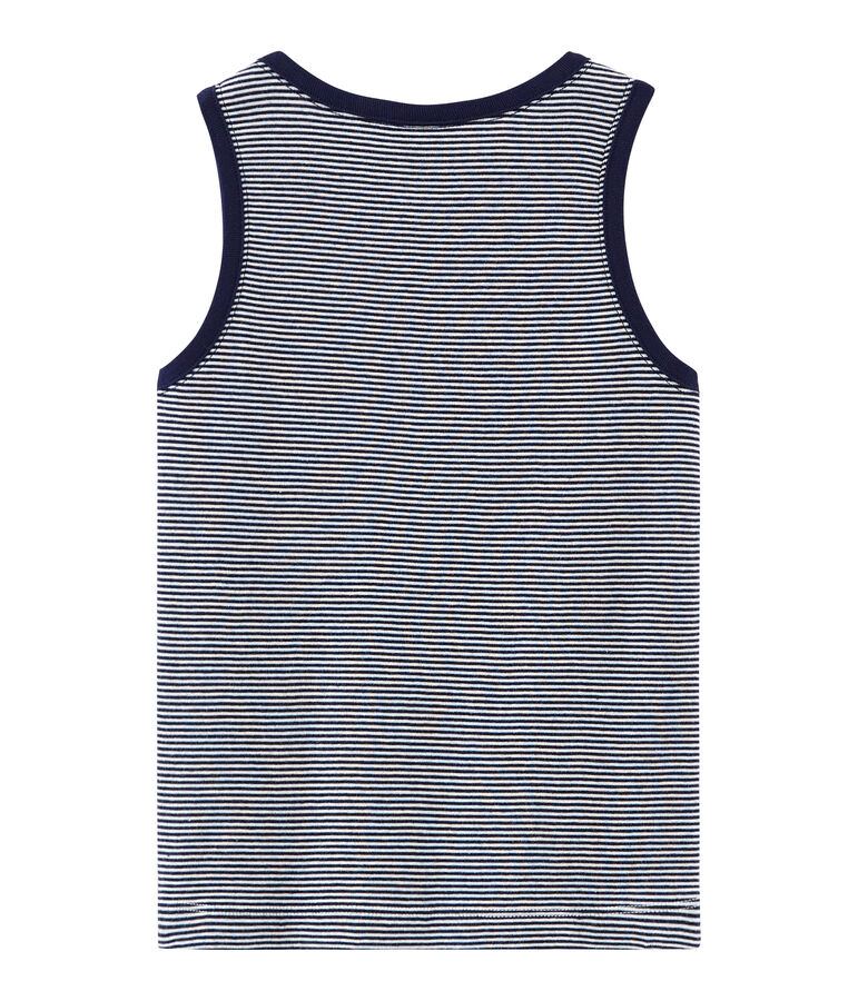 D&eacute;bardeur enfant gar&ccedil;on bleu/blanc