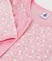 Chemise de nuit et legging enfant en velours &agrave; fleurs rose/multicouleur
