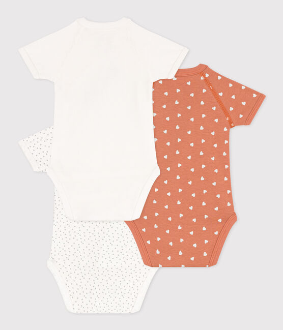 LOT DE 3 BODIES MANCHES COURTES BÉBÉ EN COTON variante 2