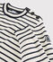 Pull marin coton Femme blanc MARSHMALLOW/bleu SMOKING