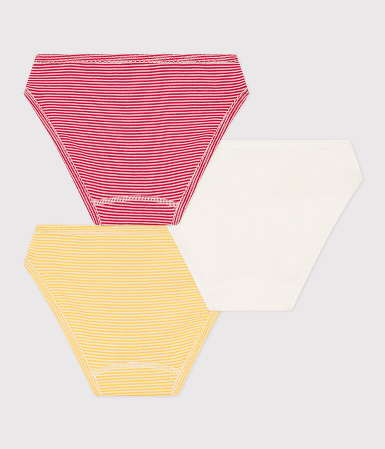 Lot de 3 culottes Petit Bateau X Snoopy en coton petite fille multicouleur