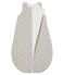 Gigoteuse bébé garçon en velours gris BELUGA/blanc MARSHMALLOW
