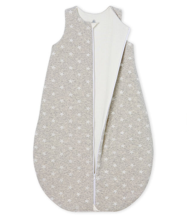 Gigoteuse b&eacute;b&eacute; gar&ccedil;on en velours gris/blanc