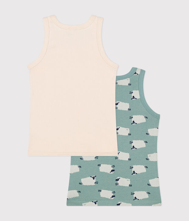 Lot de 2 d&eacute;bardeurs mouton en coton enfant multicouleur