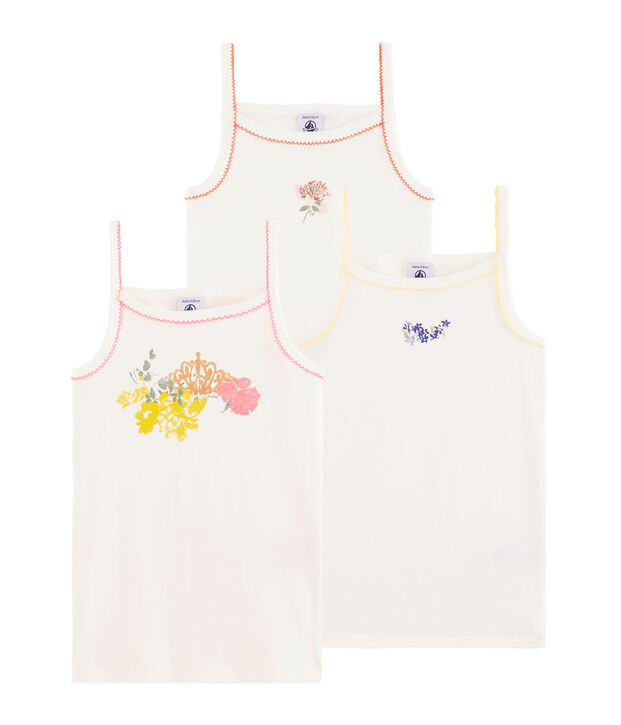 Trio de chemises &agrave; bretelles petite fille multicouleur