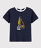 Tee-shirt enfant garcon bleu SMOKING