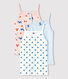 Lot de 3 chemises à bretelles chats petite fille en coton