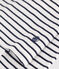Tee-shirt col roulé L'ICONIQUE en coton Femme blanc MARSHMALLOW/bleu SMOKING