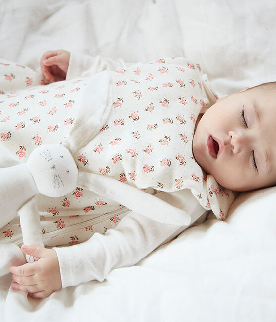Gigoteuse bébé en velours blanc MARSHMALLOW/blanc MULTICO