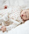 Gigoteuse bébé en velours blanc MARSHMALLOW/blanc MULTICO