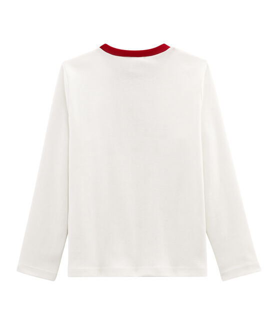 Tee-shirt enfant garcon blanc MARSHMALLOW