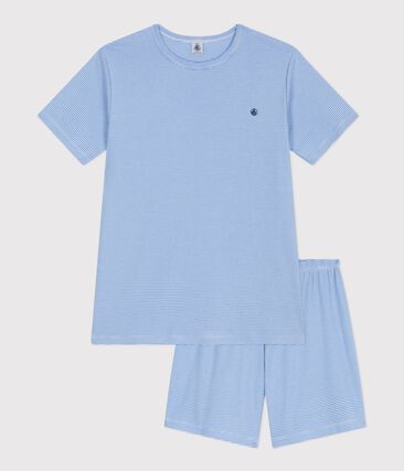 Pyjama short enfant en coton à rayures