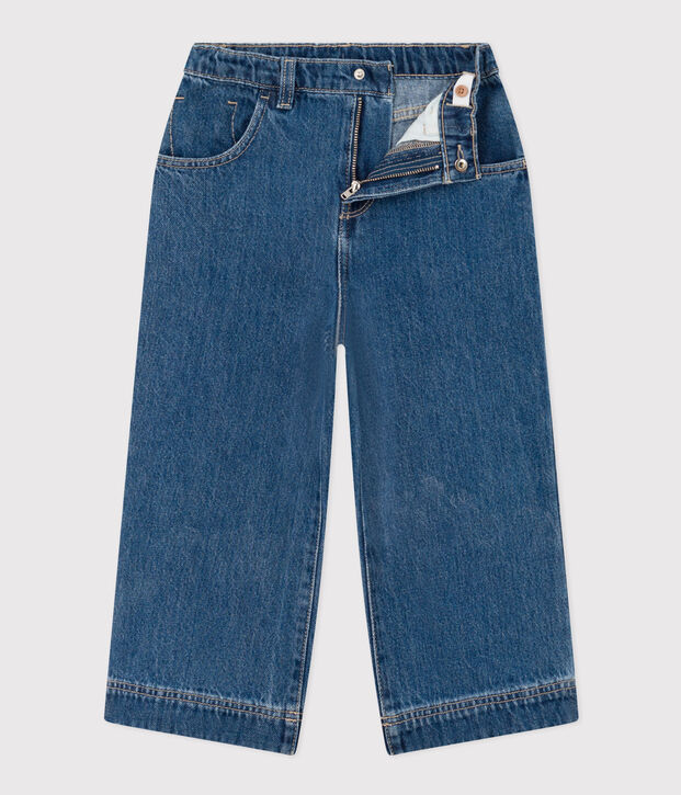 Pantalon en denim 100% &eacute;coresponsable enfant fille bleu