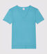 T-shirt col V iconique en coton Femme