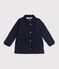 Parka enfant mi-longue unie bleu marine