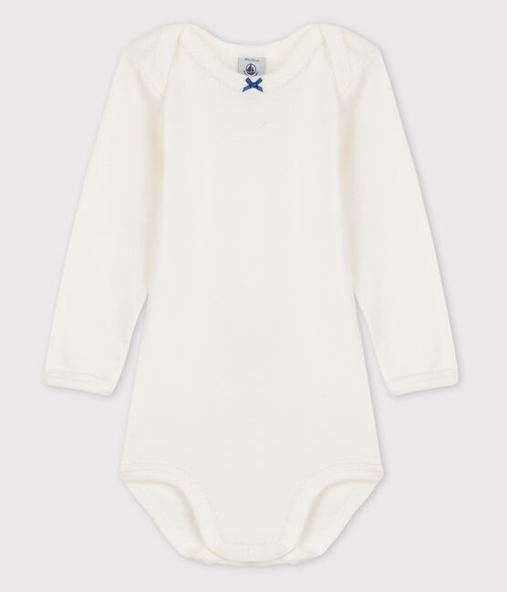 Body manches longues bébé fille blanc MARSHMALLOW