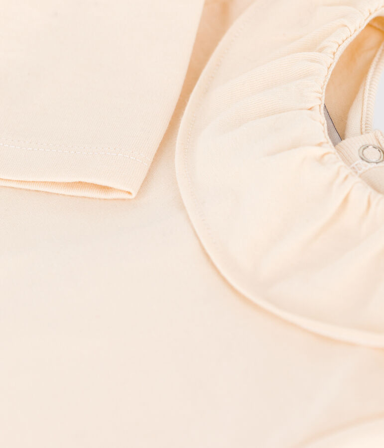 Blouse manches longues en jersey b&eacute;b&eacute; &eacute;cru AVALANCHE