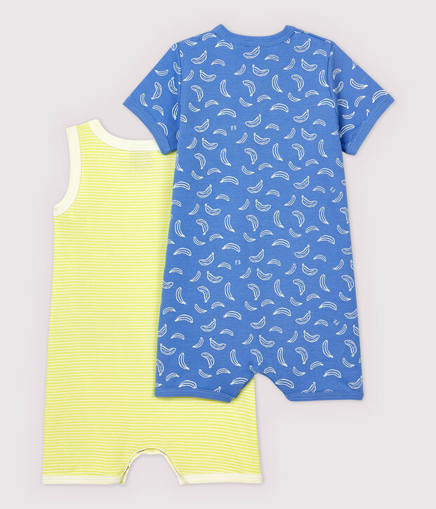 Lot de 2 combicourts en coton multicouleur