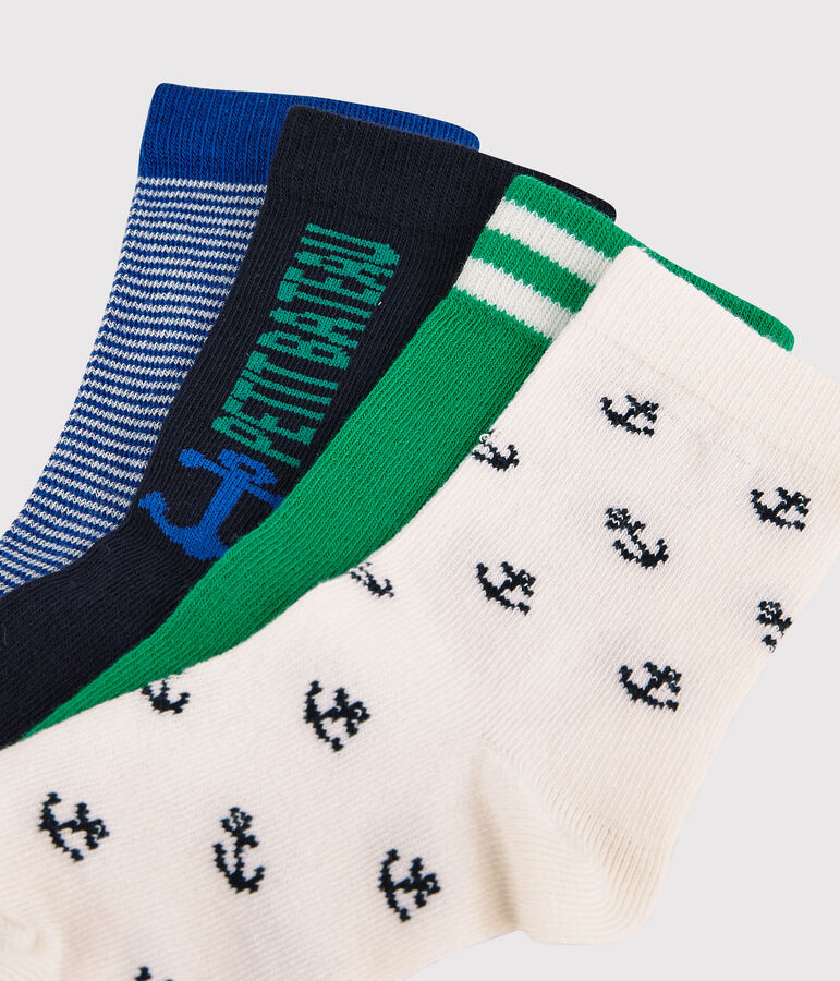 Lot de 5 paires de chaussettes enfant gar&ccedil;on multicouleur