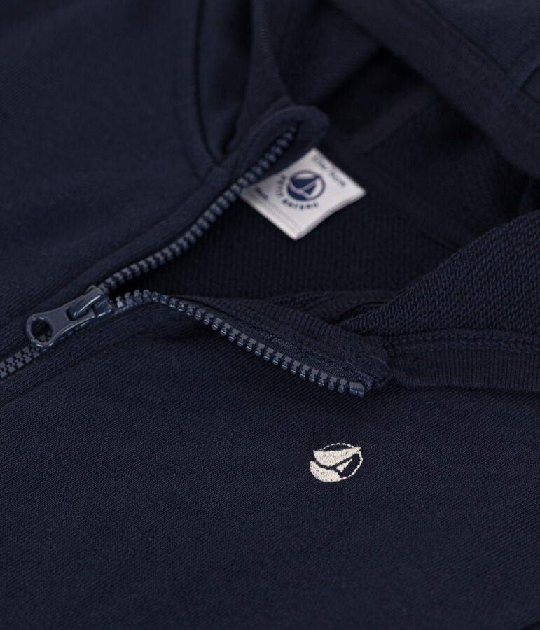 Sweatshirt &agrave; capuche en molleton b&eacute;b&eacute; bleu SMOKING