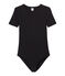 Body femme BODYCONIQUE en coton noir NOIR