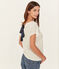 Tee shirt lin femme blanc MARSHMALLOW