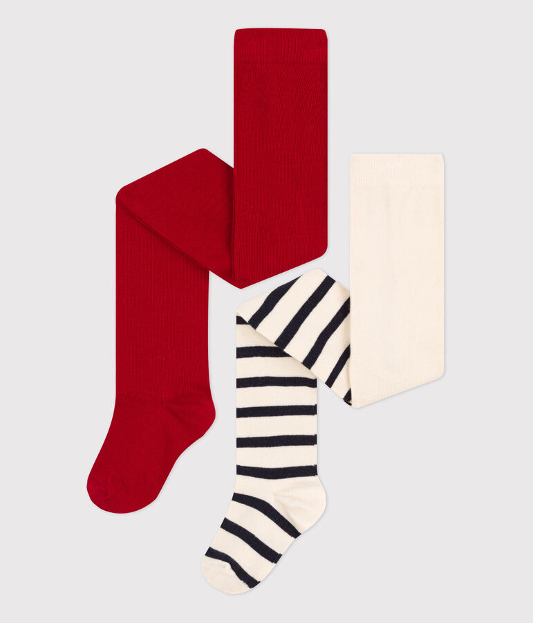 Lot de 2 collants enfant fille multicouleur