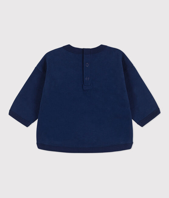 Sweatshirt bébé en coton bleu MEDIEVAL