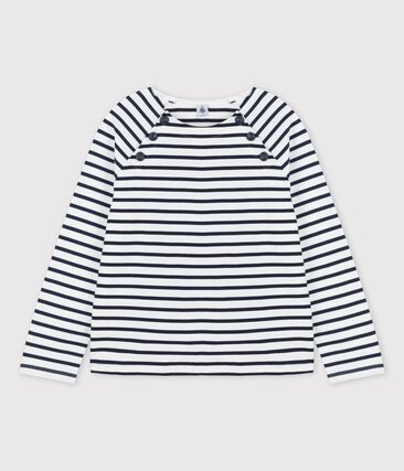 Marinière boutonnée en coton Femme