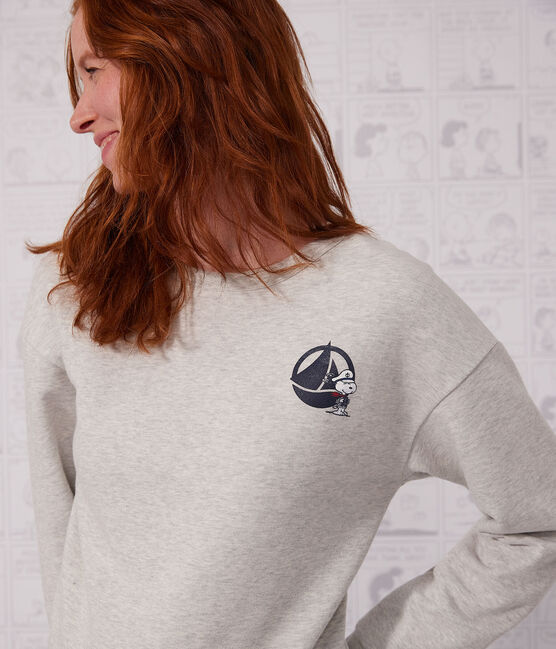 Sweatshirt en molleton Femme gris BELUGA CHINE