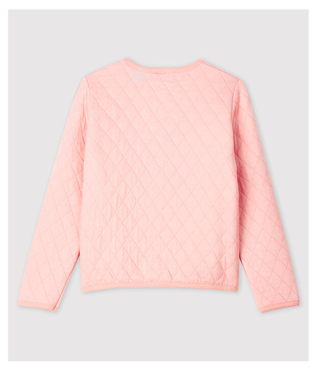 Cardigan en tubique enfant Fille rose