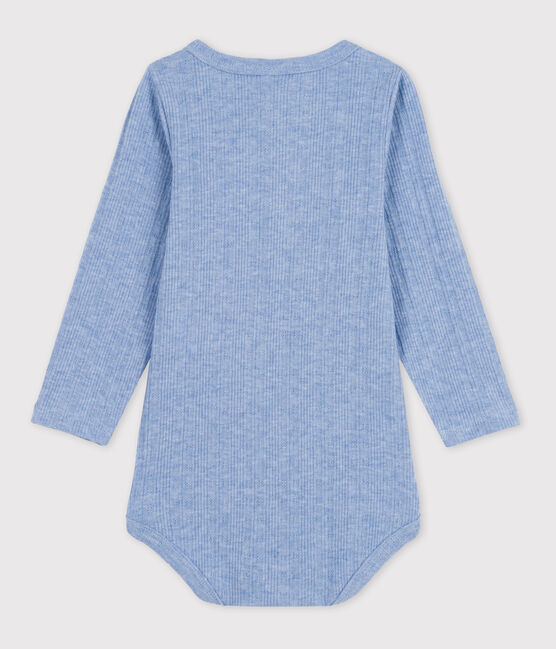 Body manches longues bébé col tunisien en coton SKY
