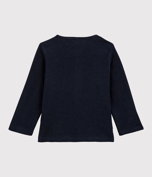 Cardigan en coton b&eacute;b&eacute; bleu marine