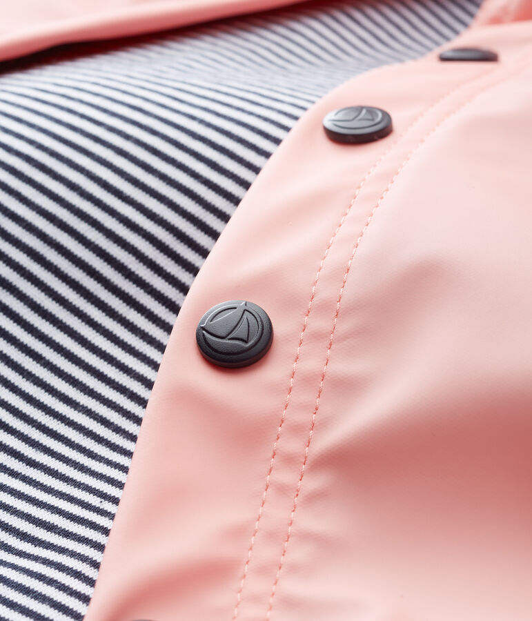 Cape de pluie unie b&eacute;b&eacute; mixte rose