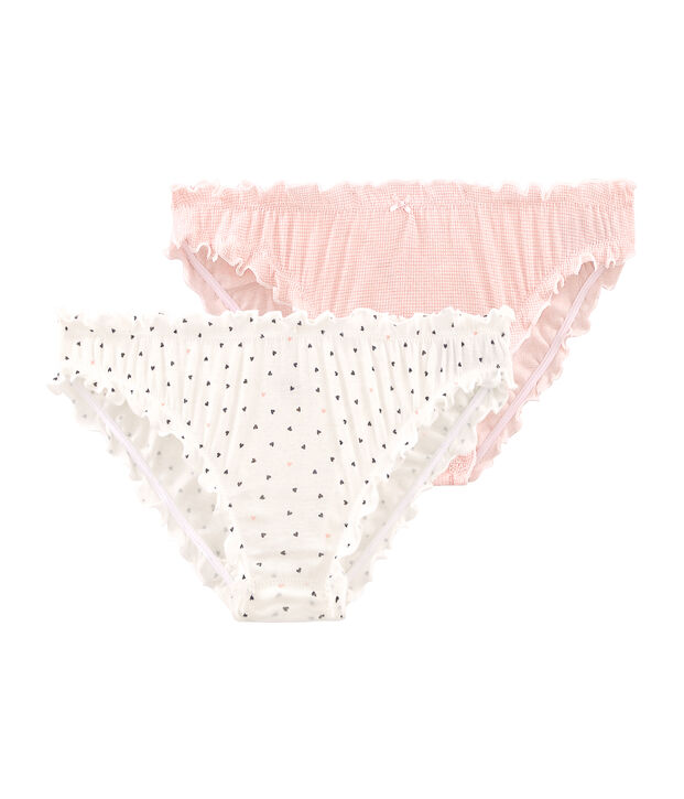 Lot de 2 culottes froufrou femme multicouleur